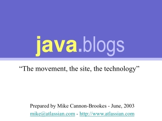 java . blogs