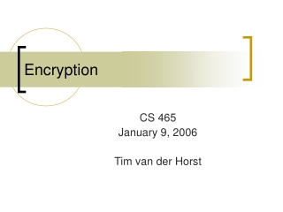 Encryption