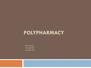 Polypharmacy