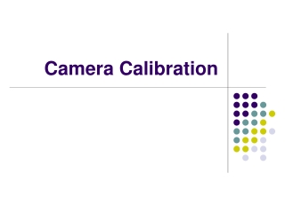 Camera Calibration