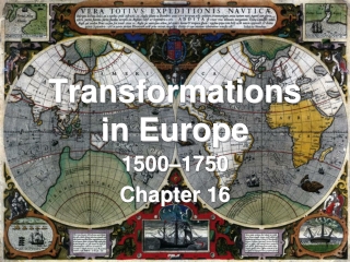 Transformations in Europe