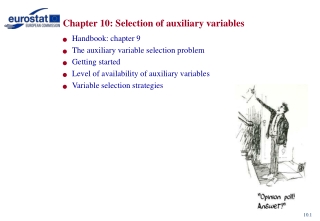 Chapter 10: Selection of auxiliary variables