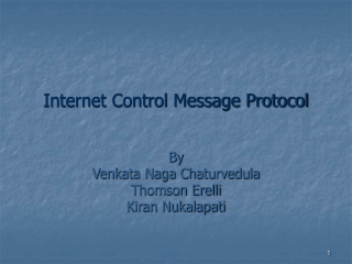 Internet Control Message Protocol