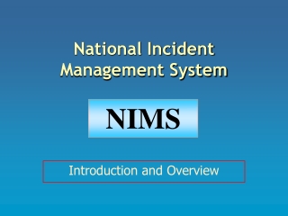 National Incident Management System