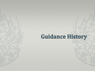 Guidance History