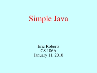 Simple Java