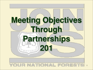 Meeting Objectives Through Partnerships 201