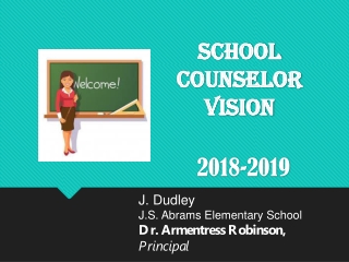 School counselor  vision