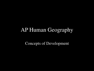 AP Human Geography