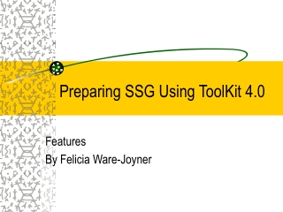 Preparing SSG Using ToolKit 4.0