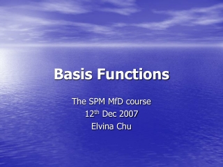 Basis Functions