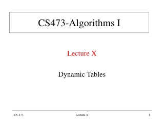 CS473-Algorithms I