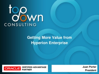 Getting More Value from  Hyperion Enterprise