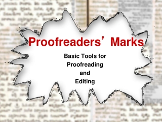 Proofreaders ’  Marks