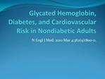 Glycated Hemoglobin, Diabetes, and Cardiovascular Risk in Nondiabetic Adults