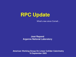 RPC Update