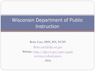 Wisconsin Department of Public Instruction