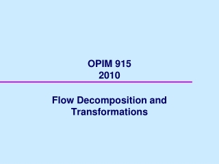 OPIM 915 2010