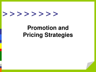 Promotion and Pricing Strategies