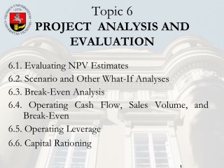 Topic 6 PROJECT  ANALYSIS AND EVALUATION