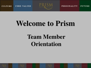 Welcome to Prism