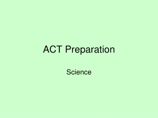 ACT Preparation