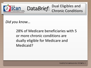 Dual  Eligibles  and Chronic Conditions