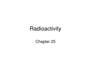 Radioactivity