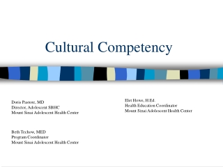 Cultural Competency