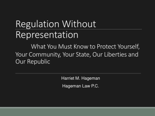 Harriet M. Hageman Hageman Law P.C.