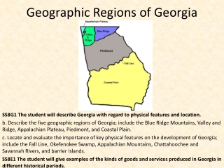 Geographic Regions of Georgia