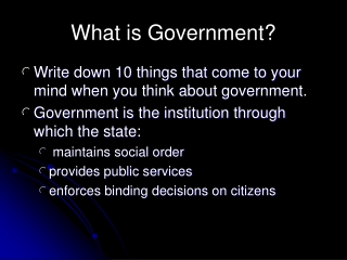 What is Government?