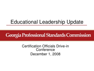 Educational Leadership Update