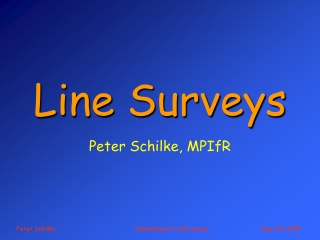 Line Surveys