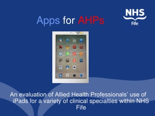 Apps  for  AHPs