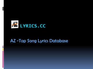 AZ-Lyrics - Song Lyrics, genius Lyrics of music and video online