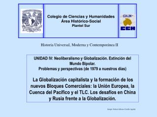 Historia Universal, Moderna y Contemporánea II