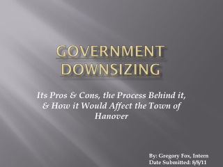 Government Downsizing