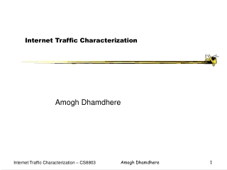 Internet Traffic Characterization