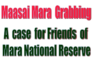 Maasai Mara  Grabbing