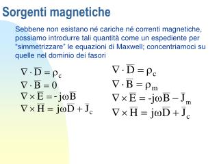 Sorgenti magnetiche