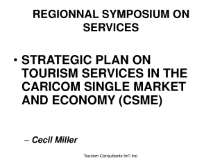 REGIONNAL SYMPOSIUM ON SERVICES
