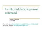 La ville m di vale, le pouvoir communal