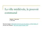 La ville m di vale, le pouvoir communal