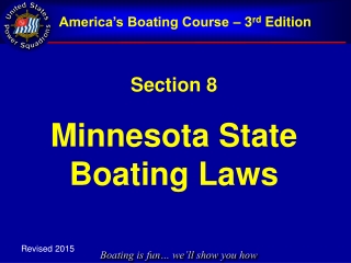 Section 8 Minnesota State Boating Laws