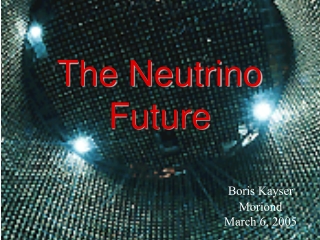 The Neutrino Future