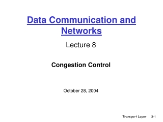 Data Communication and Networks