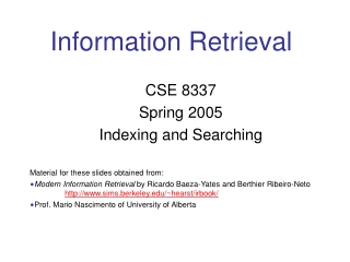 Information Retrieval