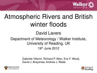 Atmospheric Rivers and British winter floods