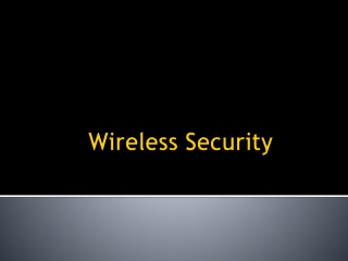 Wireless Security